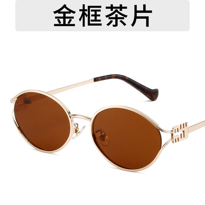 Wholesale Metal Open Sunglasses Personalized Sunglasses Outdoor Travel Fashion Street Photography Glasses