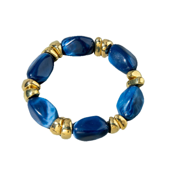Wholesale Acrylic Beaded Bracelet Retro Ethnic Pattern Women' s Jewelry Gift MOQ≥2