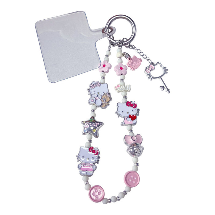Wholesale Metal Phone Chain Pendant Cute Cartoon Keychain