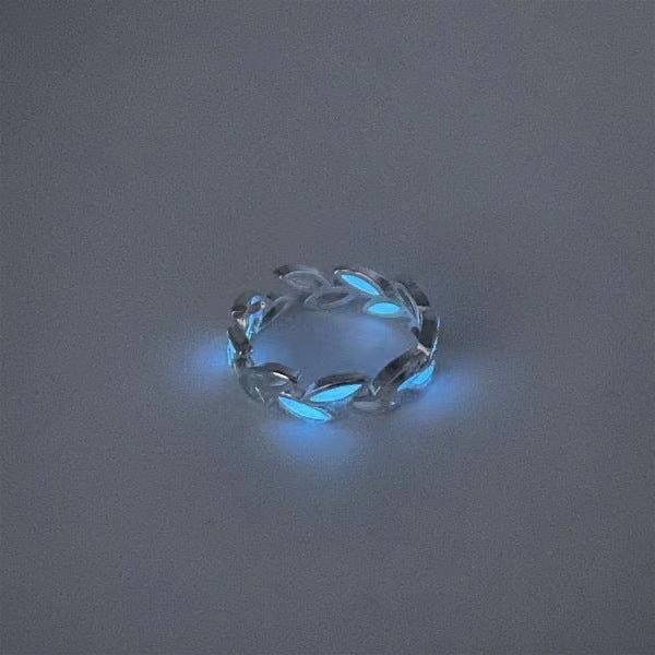 Wholesale glowing star ring luminous five-pointed star ring