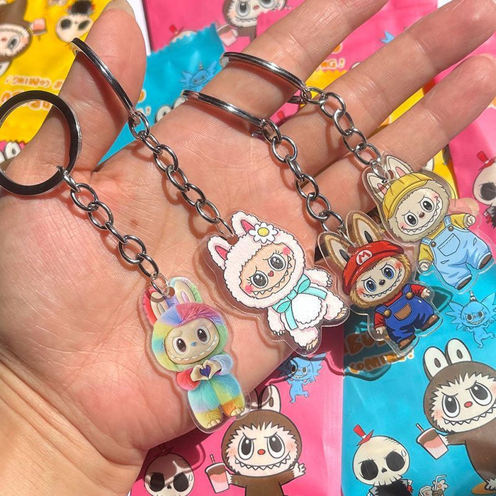 Wholesale Keychain girly cute double-sided cartoon acrylic pendant school bag pendant gift