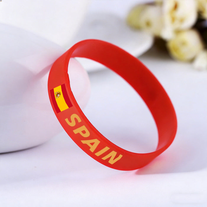 Wholesale World Cup Fan Silicone Bracelets