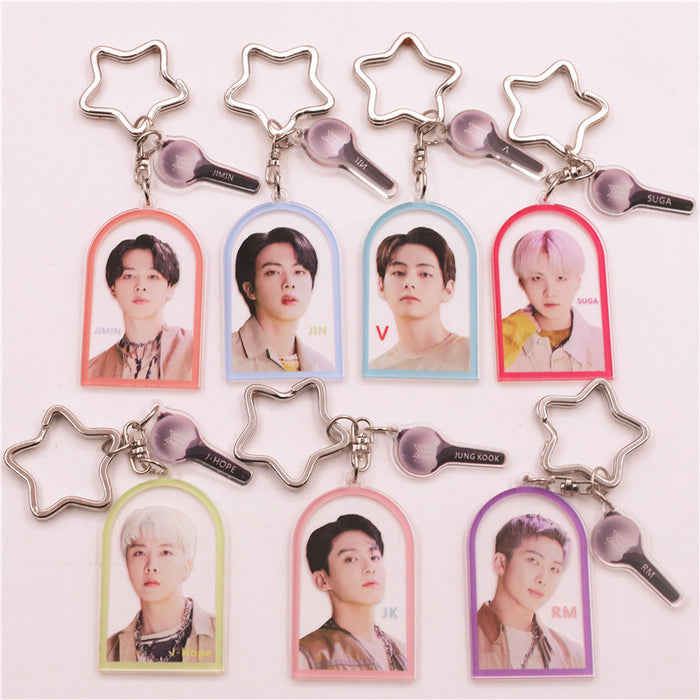 Wholesale Creative KPOP Acrylic Keychain JDC-KC-SuBo004