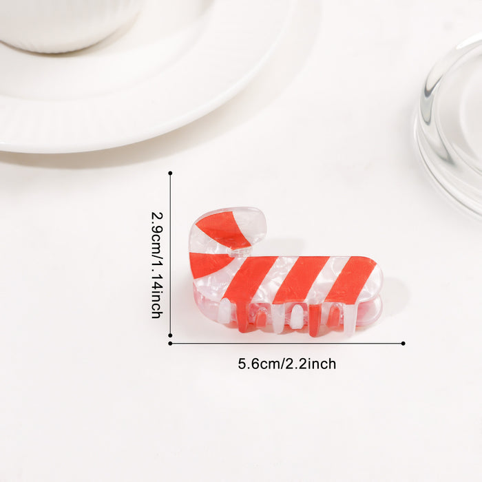 Wholesale Christmas Cartoon Gingerbread Man Hair Claw Clip Snowflake Tree Design PVC Hair Accessory For Party Favor Or Boutique Resale