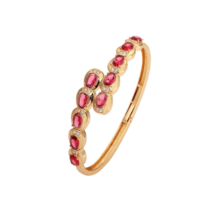 Wholesale Crystal Bracelet Female Color Zircon Bracelet Full Diamond Luxury Hand Jewelry