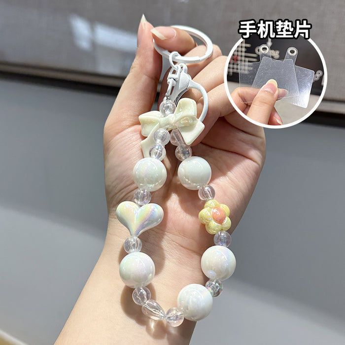 Wholesale Keychain Butterfly Knot Bead Car Keychain Love