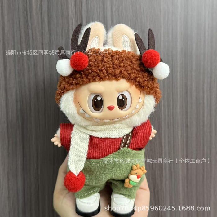 Wholesale Only the clothing keychain dolls Christmas outfit sets.