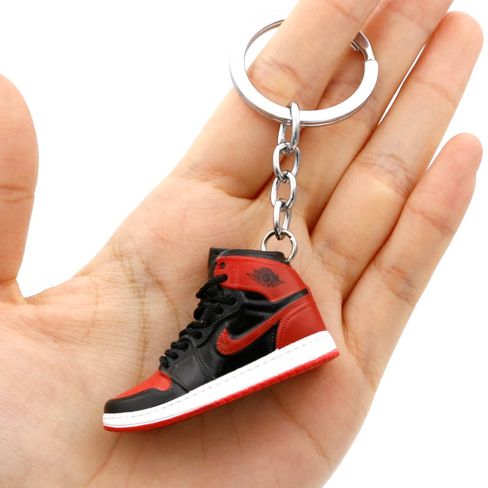 Wholesale PVC Mini Basketball Shoe Keychain JDC-KC-QLPing008