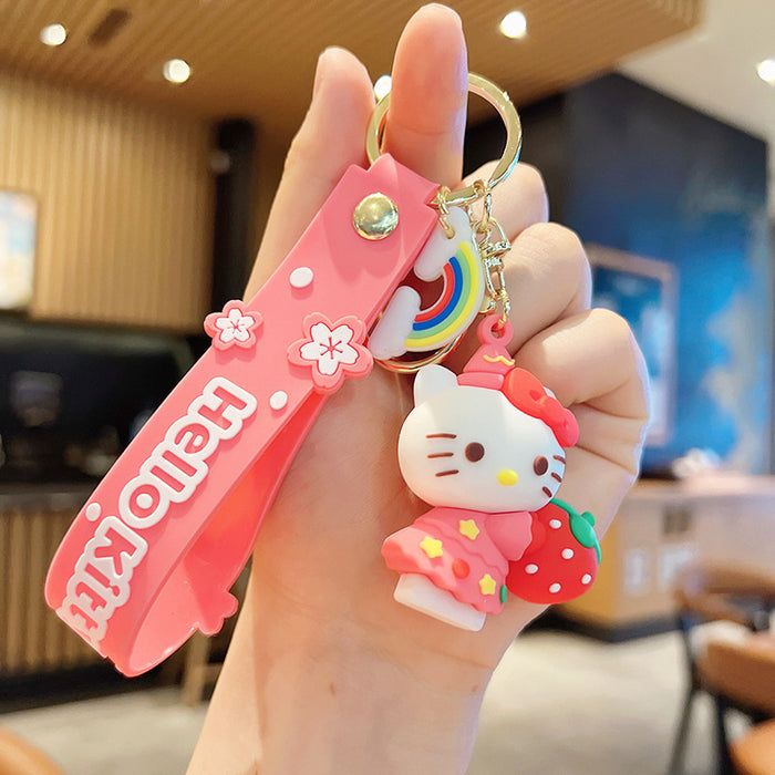 Wholesale Cartoon Silicone Doll Keychain JDC-KC-MingT190