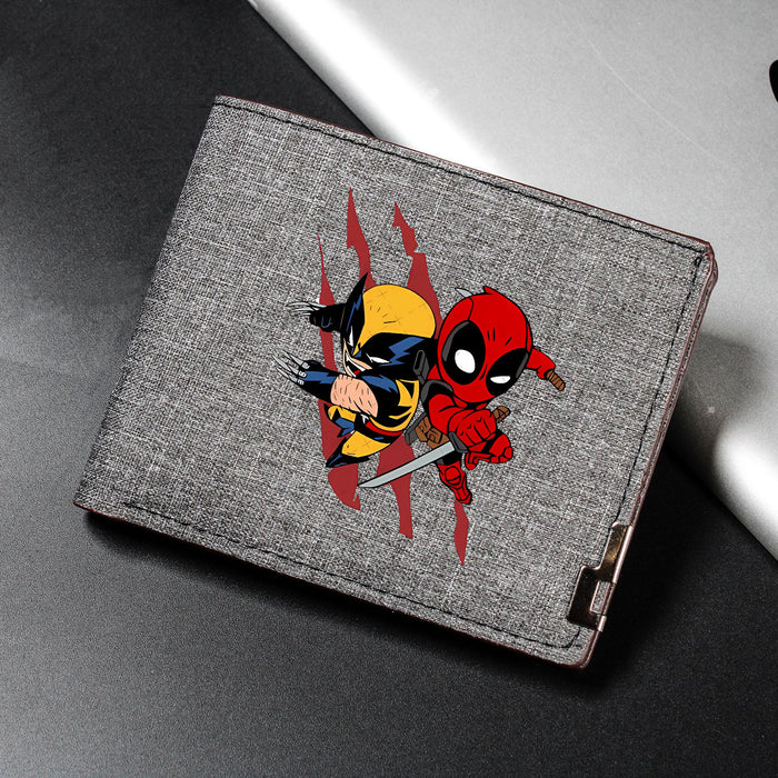 Wholesale Cartoon Print Short Wallet