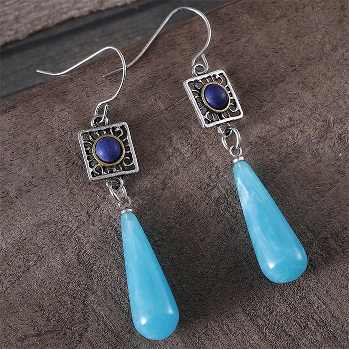 Wholesale Ethnic Style Two-color Set-turquoise Earrings
