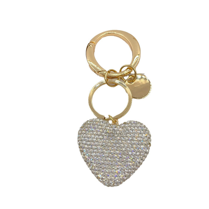 Wholesale Rhinestone Love Soft Clay Keychain JDC-KC-NaiLi003