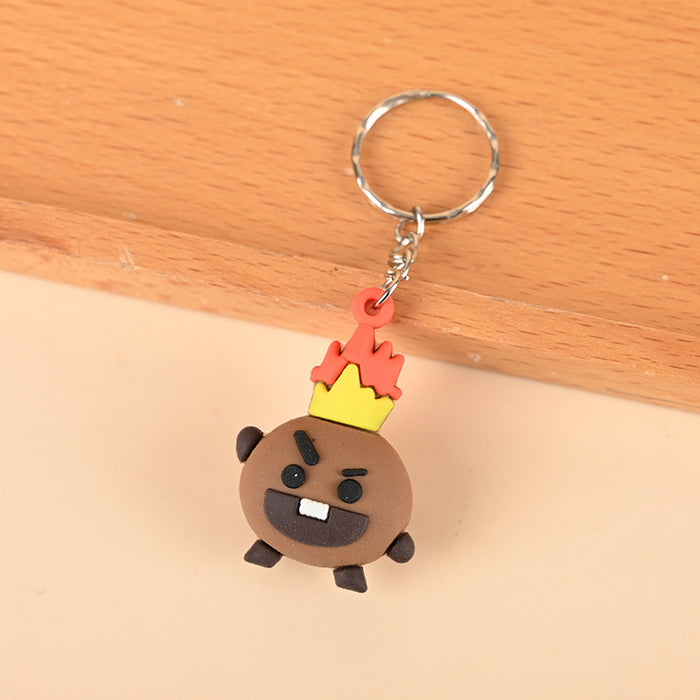 Wholesale 10PCS Cute Cartoon 3D PVC Keychain (S)JDC-KC-DongH001