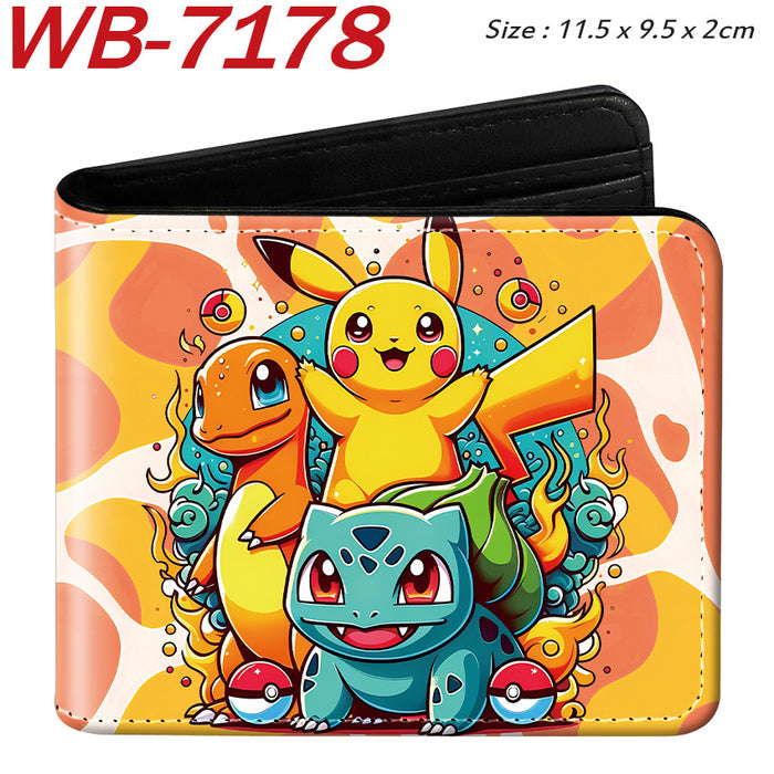 Wholesale Cute Anime Elf Pattern PU Bifold Wallet Short Card Holder Coin Purse Everyday Chic Fashion Accessory