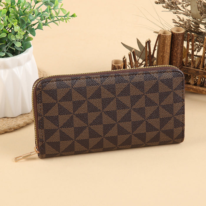 Wholesale Stylish PU Leather Multi-function Long Wallet with Card Slots MOQ≥3