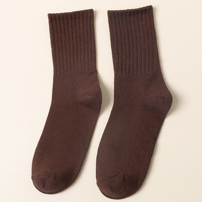 Wholesale New socks with vertical stripes, mid tube socks, sports cotton socks, trend