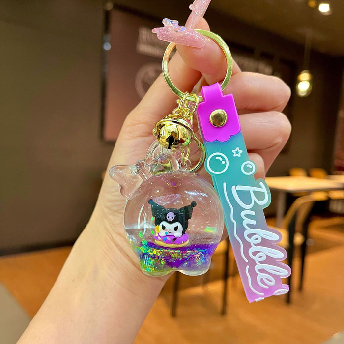 Wholesale Acrylic Cartoon Quicksand Bottle Keychain JDC-KC-JinM008