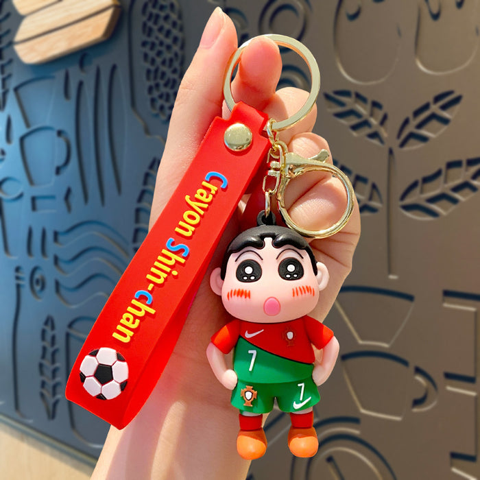Wholesale  Cartoon cute key chain football pendant car school bag key chain