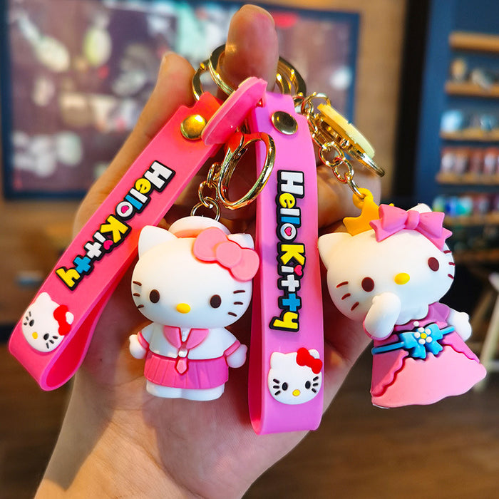 Wholesale Cartoon 3D Doll Rubber Keychain JDC-KC-Tingm045