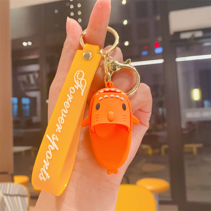 Wholesale Cute Shark Slipper Keychain
