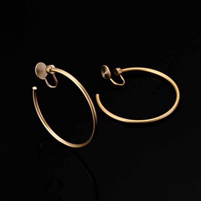 Wholesale Ear Clip No Ear Holes Hong Kong Wind Ring Ear Stud Earrings