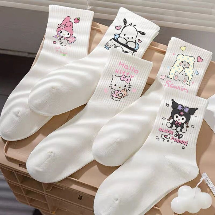 Wholesale Students in the tube high color value cute cartoon socks