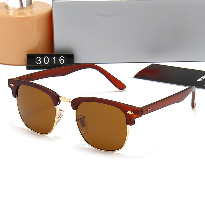 Wholesale New Glass Sunglasses Fashion Trend Casual Sunglasses Vacation Casual Sunglasses
