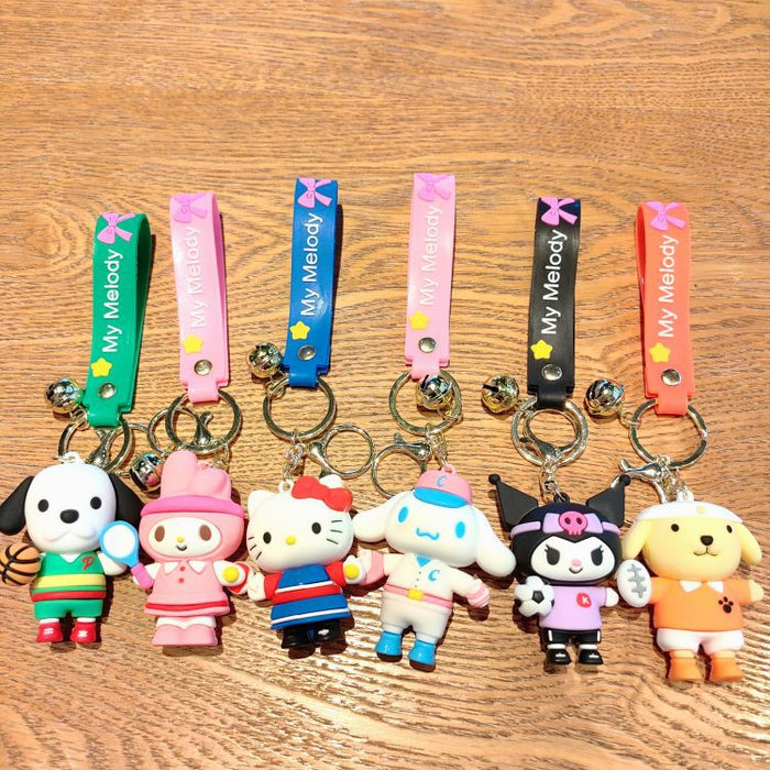 Wholesale PVC Cartoon Doll Keychain JDC-KC-Aile014