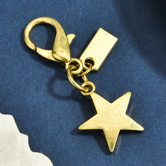 Wholesale Multi Style Dinosaur Clover Heart Animal Gold Alloy Keychain Pendant Fashion Jewelry Accessory
