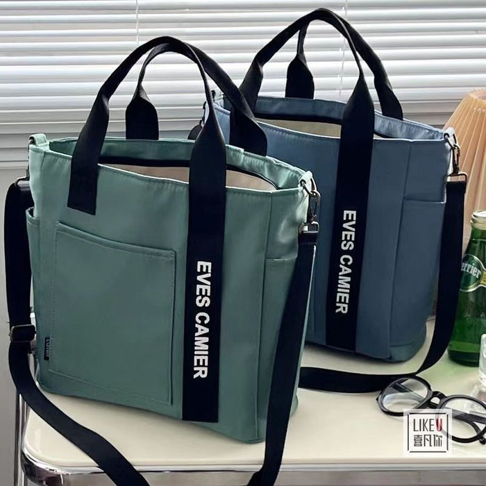 Wholesale Waterproof Shaped Tote Canvas Hand Crossbody Bag Simple All-match Shoulder Portable Lunch Box Bag