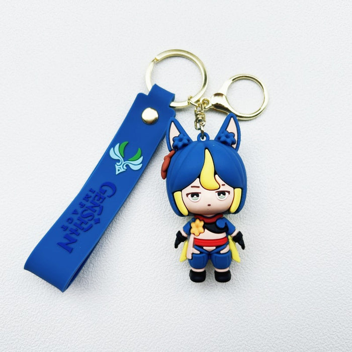 Wholesale Cartoon Doll Silicone Keychains (F) JDC-KC-Chucheng006