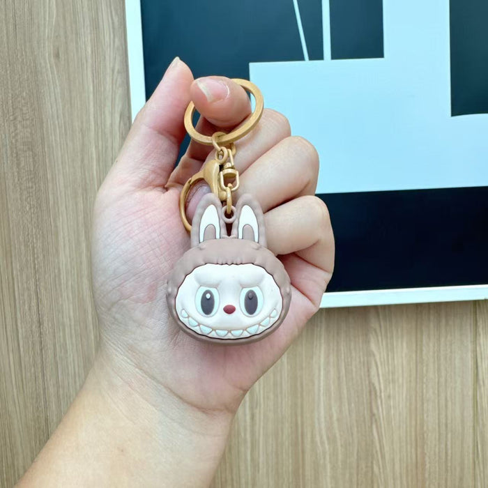 Wholesale  Rocker Horse Rab Cloth Keychain Cute Three-dimensional Doll Student Schoolbag Hanging Simple Car Pendant