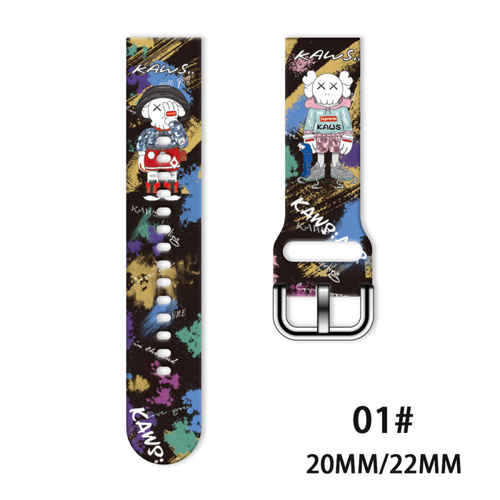 Wholesale Printed Tpu Watch Strap Wrist Strap JDC-WD-NuoQi052