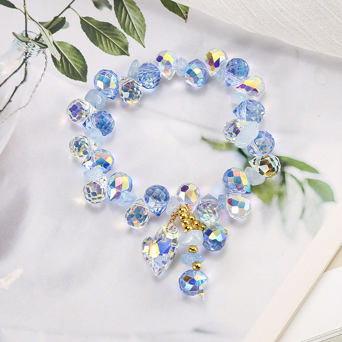 Wholesale Minimalist Heart Crystal Bracelet Jewelry Gift Boutique