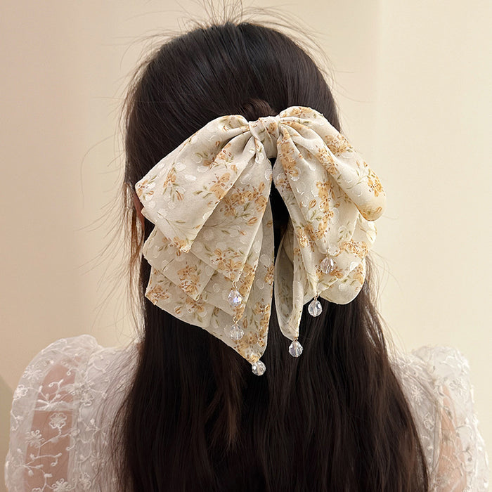 Wholesale Fragmented flower grasping clip, sweet half tied hair clip, temperament, back of the head, ponytail clip, shark clip