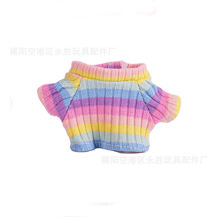 Wholesale 6pcs/set Only Clothes Are Suitable for Vinyl Dolls,  Plush Dolls and Other Wearable Wool Clothes to Change Clothes