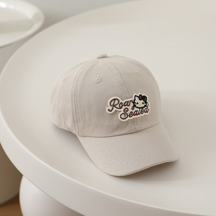 Wholesale Cute Cartoon Kids Baseball Cap Letter Bear Design Sun Hat For Boys Girls