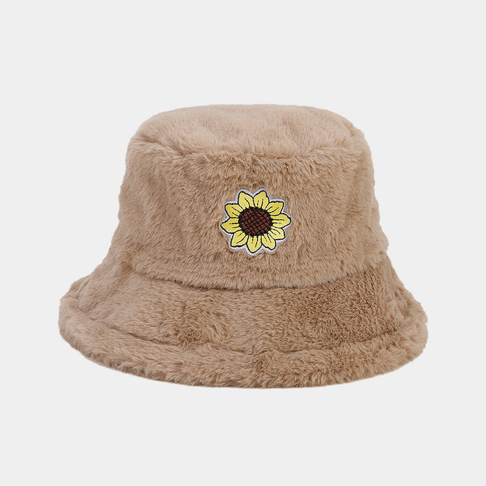 Wholesale Sunflower Plush Bucket Hat JDC-FH-LvY049