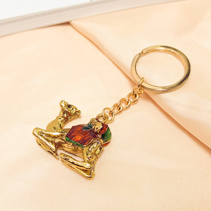 Wholesale Zinc Alloy Camel Keychain JDC-KC-JinY004