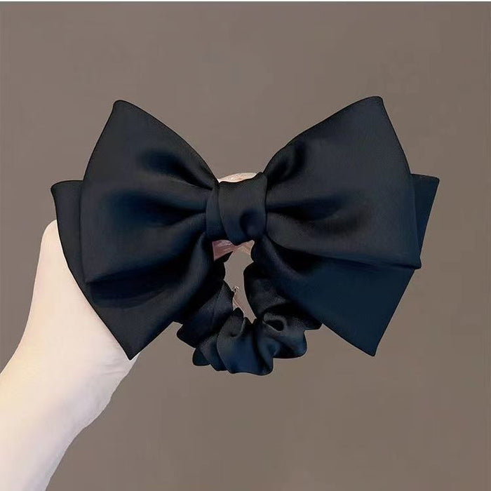 Wholesale Satin Bow Hair Band Hair Scrunchies JDC-HS-Yika005