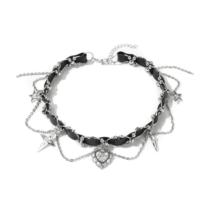 Wholesale Jewelry Necklace Dark Gothic Love Clavicle Chain choker Collar Necklace