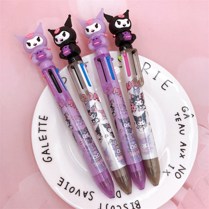 Wholesale 36pcs/box Silicone Doll Head Six Colors Ballpoint Pen JDC-PN-YaLL004