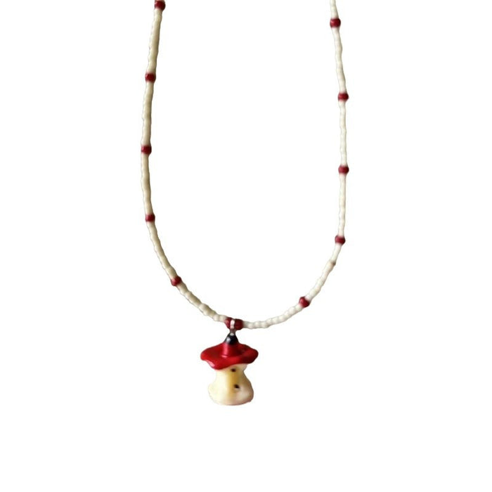 Wholesale  beaded  apple nuclear necklace  clavicle chain all-match niche  necklace