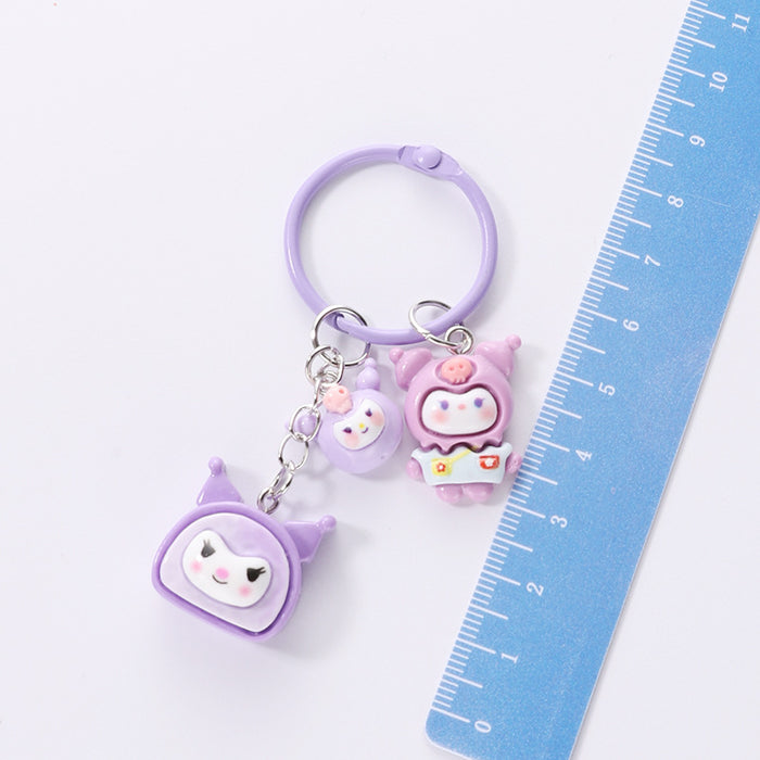 Wholesale Card Ring Cute Pendant Keychain (S) JDC-KC-HuiM002