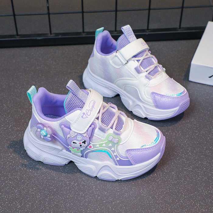 Wholesale Children's  Girls Leather Princess  Girls New Breathable sneaker Running