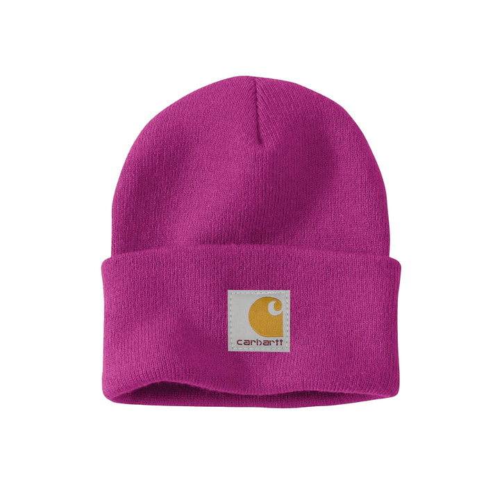Wholesale Solid color knitted beanie hat with folded brim winter hat