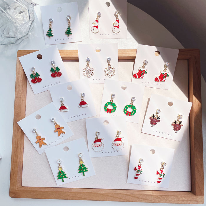 Wholesale Christmas Cute Cartoon Earrings