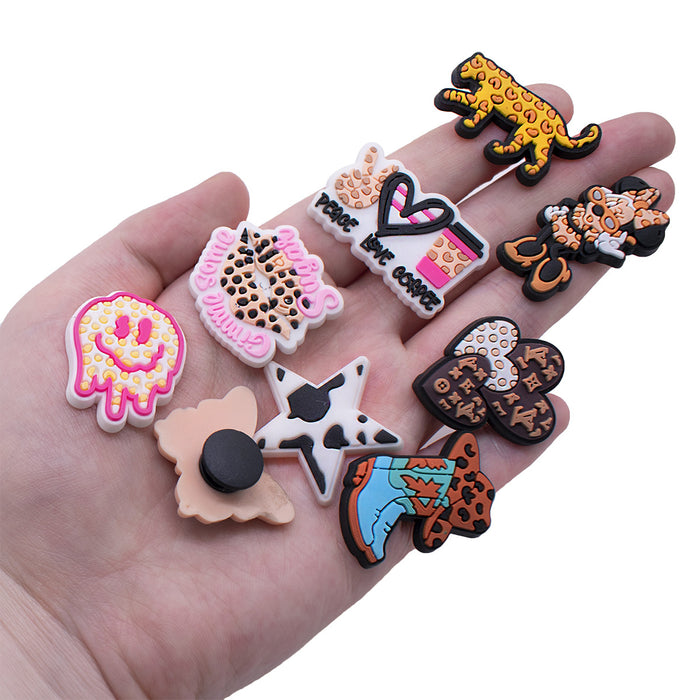 Wholesale Random 100pcs Cartoon Crocs Shoe Buckle JDC-SC-XiaoY004