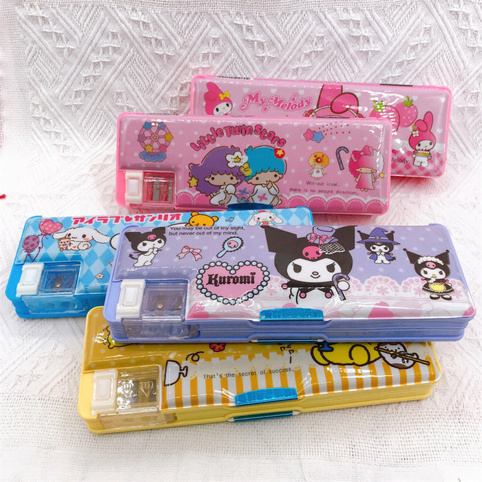 Wholesale Cartoon Pencil Sharpener Plastic Stationery Box JDC-PC-YaLL003