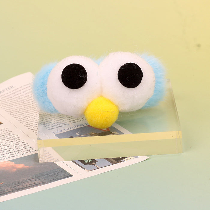 Wholesale Plush Chick Pom Pom Bangs Clip Cute Cartoon Hair Accessory Handmade Creative Gift Boutique Resale